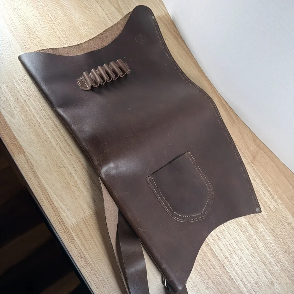 Valhalla Leather Archery Bow Carrier Quiver – Arrow Slots, Strap, Handmade
